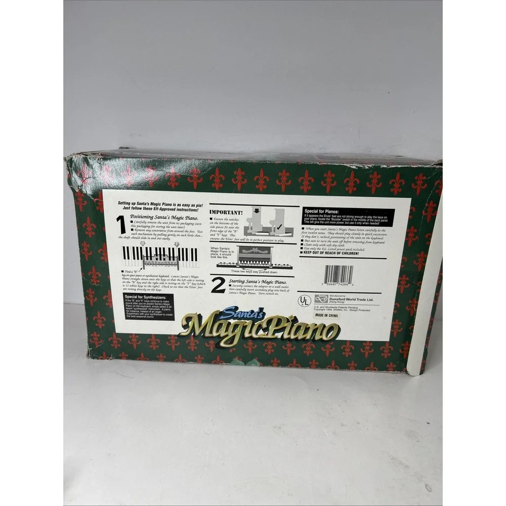 Santa's Magic Piano Eflway Elf Feet Play Actual Piano Keys #114 Musical